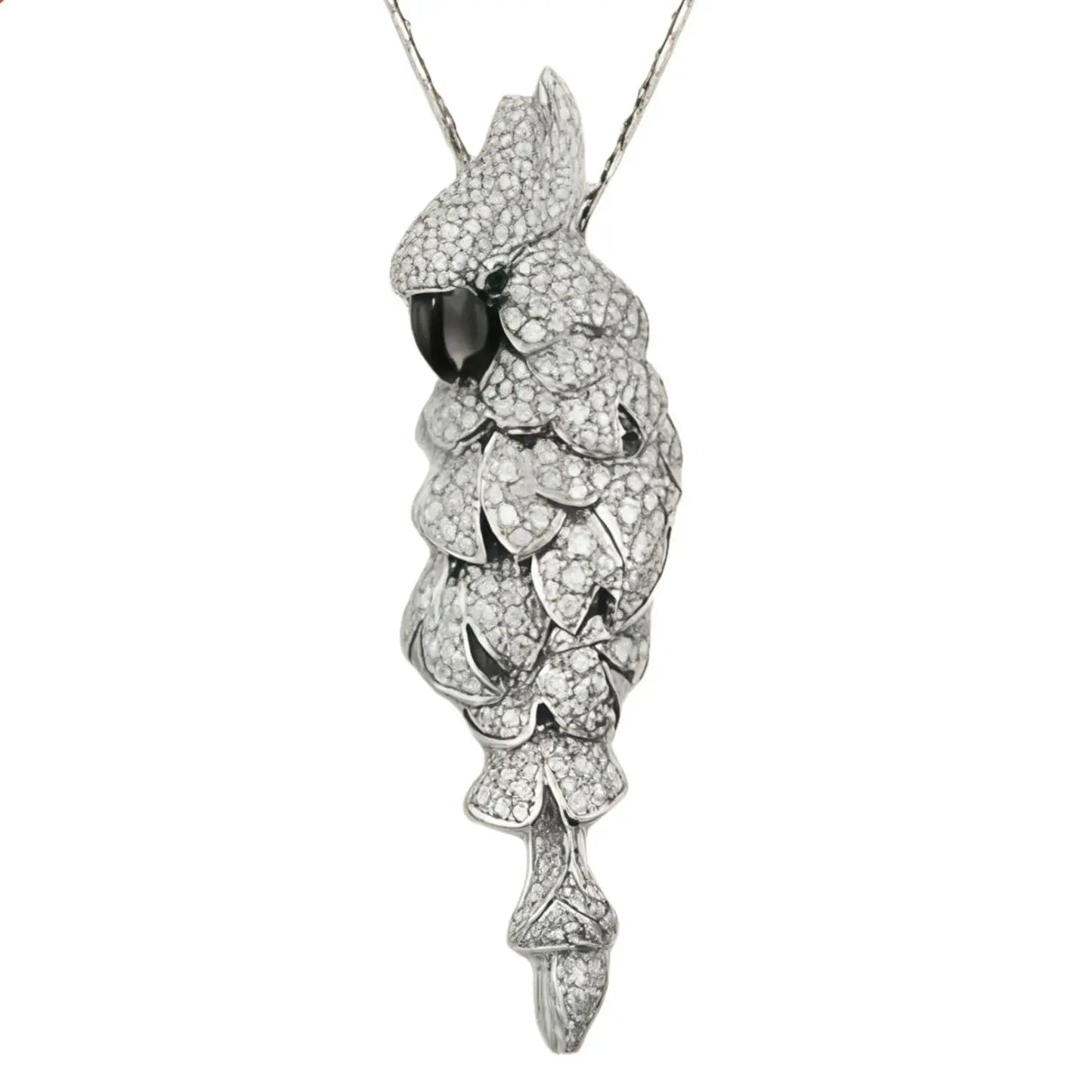 Winkin Winsin Luxury Real s 925 Sterling Silver Necklace Pendant For Women Vintage Parrot Love Bird Necklace Pendants Jewelry