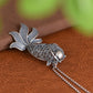 New S925 Silver Retro Vintage Hollowed Out Cute Goldfish Pendant For Ladies Fashionable Lucky Gift