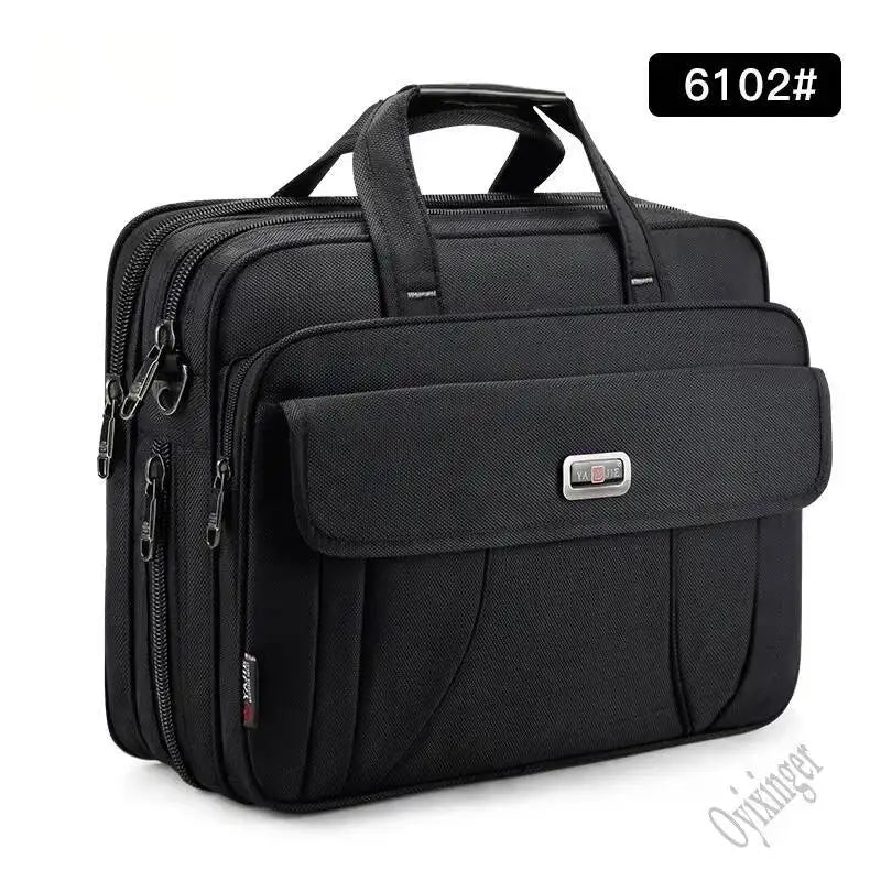 15.6" Laptop Bag Large Capacity Waterproof Business Briefcase Messenger Shoulder Bag for Men Women Travel Work Office Commuter