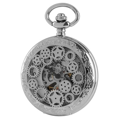 Antique Mechanical Pocket Watch Men Luxury Brand Necklace Pocket & Fob Watches Chain Male Clock PJX1631