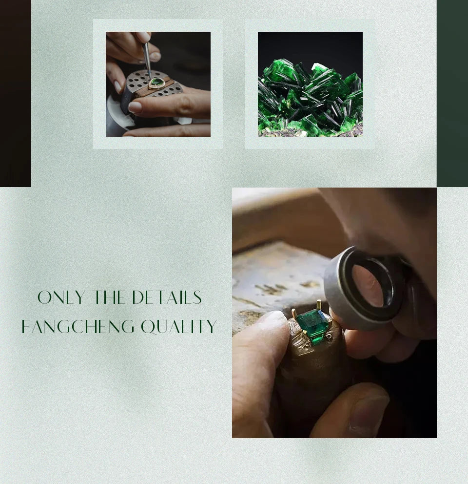 ATTAGEMS Vintage 925 Sterling Silver Lab Grown Moissanite Diamonds Emerald Gemstone Oval Cut Earrings Fine Jewelry Wholesale