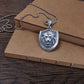 New S999 Sterling Silver Personality Retro Domineering Hip-hop Lion Tiger Head Eagle Faucet Shield Pendant Man.