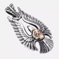 Necklace Pendant Real 925 Sterling Silver Indian Eagle Feathers Luxury Brand Jewelry Woman Man 2025 Envíos Gratis Love Gift P33