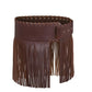 Punk Ladies Tassel Wide Belt Pu Brown Trendy Decorative Belt Nightclub Hot Girl Y2k Personality Motorcycle Trendy Belt