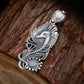 925 Sterling Silver Peacock Bird Locket Necklace - Antique Finish Retro Unique Jewelry Gift