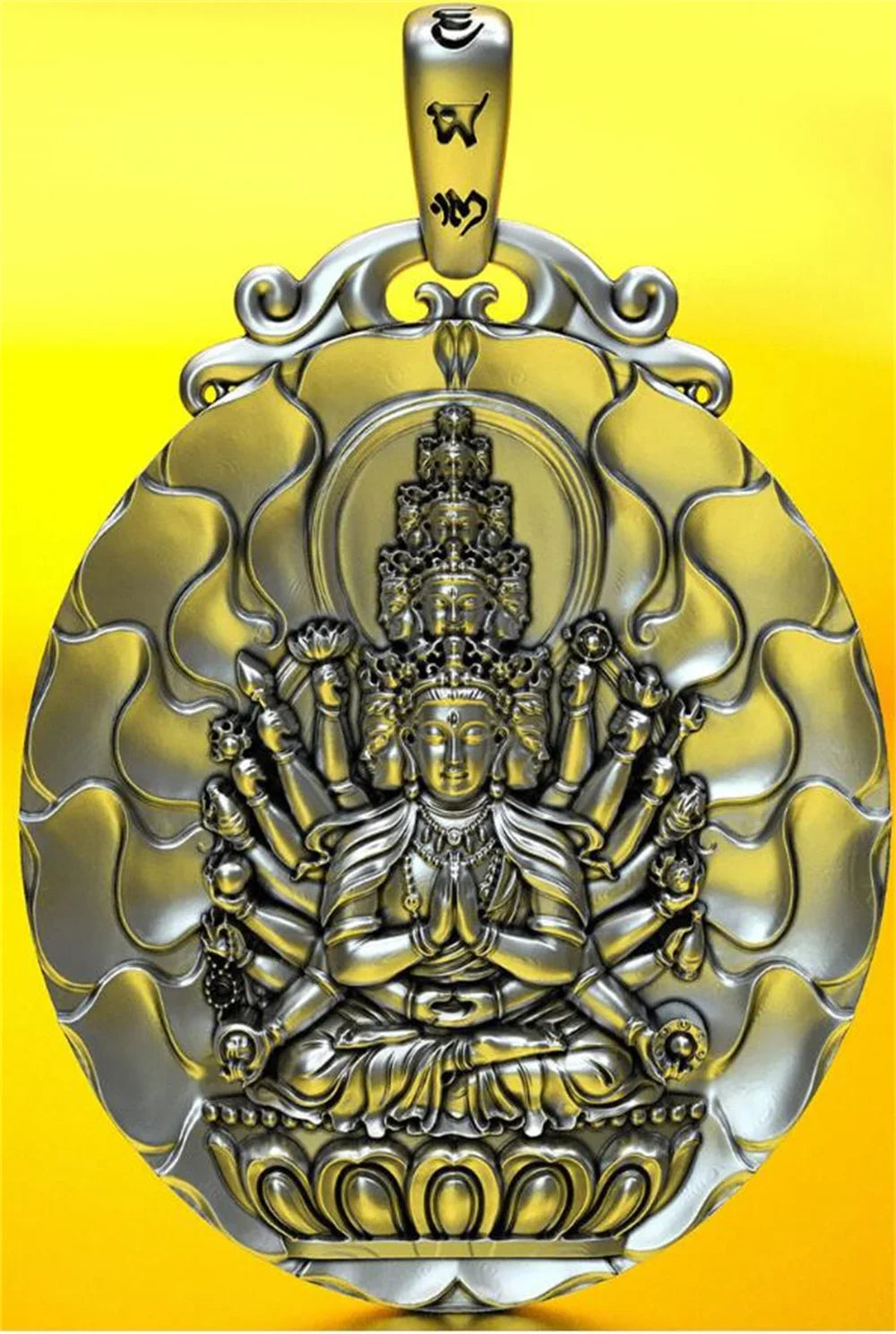 BOCAI S999 Sterling Silver Charms Pendants for Women Men New Fashion Eight Guardian God Zodiac Buddha Amulet Jewelry Wholesale