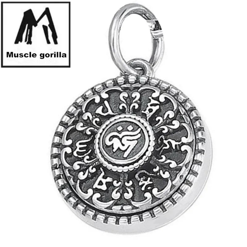 Pendant 100% Sterling Silver 925 Mantra Luxury Fine Jewellery Woman Man 2025 Trend Vintage Necklace Pendant Genuine Goods P17