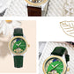 Ladies Flywheel double hollowed luxury fashion casual luminous leather watch with automatic mechanical waterproof wristwatch