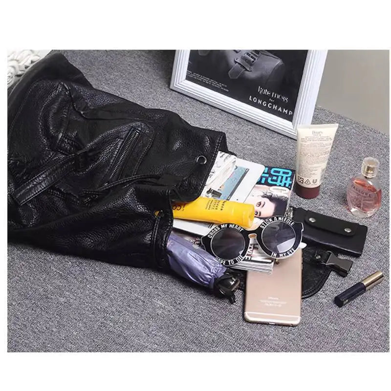 Women's Sheepskin Leather Backpack Genuine Leather Soft Casual Backpack for Women Everyday Lightweight MOTAORA