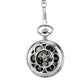 Retro classic mechanical pocket watch luminous petals hollowed out flip cover manual winding men women mechanical pocket watch