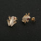 Fashion Small Animal Women's Earrings 14K Gold Plated Retro European and American Style Wholesale Free Shipping