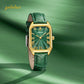 Casual fashion leather belt women's watch light luxury retro women's watch square women's watch high-end luxury