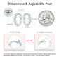 IOGOU Vintage Twisted Hoop Earrings Moissanite D-E 925 Silver 18K Gold Plated Wedding Jewelry for Women Gift Birthday Daily Wear