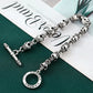 S925 sterling silver bracelet men thick skull heavy industry thai silver retro distressed punk trendystylish jewelry