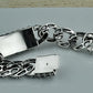 Unibabe Pure Silver Sterling 925 Silver Vintage Skull Carved Chain & Link Lock S925 Bracelet