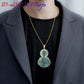 S Myanmar Jadeite St Jude Pendant Necklace Designer Fashion Accessories Charm 18K Gold Plated Vintage Gifts for Women Real Jade