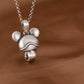 S925 Silver Charm Pendant Retro Personality Cute Big Eyes Frog Pendant Women's Fashion Creative Jewelry