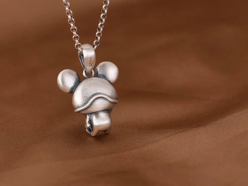 S925 Silver Charm Pendant Retro Personality Cute Big Eyes Frog Pendant Women's Fashion Creative Jewelry