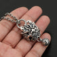 BOCAI New  Pure S925 Silver Vintage Thai Chinese Style Tang Lion Bell Pendant for Man Good Luck Jewelry Accessories
