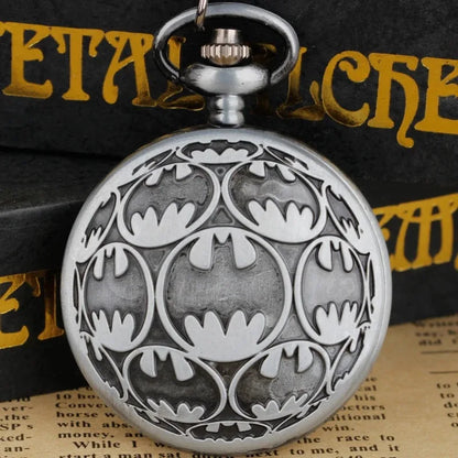 Antique Grey Quartz Necklace Pocket Watch Souvenir Pendant Watches Unique Gifts Unisex Fob Clock for Children Women Men