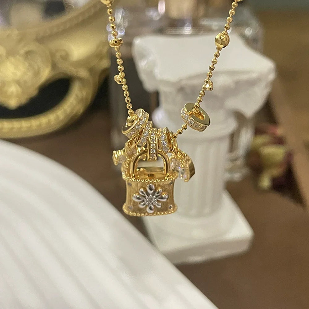 Wong Rain Vintage 925 Sterling Silver Lab Sapphire High Carbon Diamond Gemstone Personality Pendant Necklace Fine Jewelry Gifts