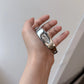New y2k shaped teardrop bracelet watch female couple exquisite light luxury senior sense of antique millennium wind quartz watch