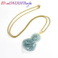 S Myanmar Jadeite St Jude Pendant Necklace Designer Fashion Accessories Charm 18K Gold Plated Vintage Gifts for Women Real Jade