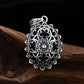 925 Sterling Silver Flower Pendant Thai Silver Antique Finish Vintage Boho Chic Jewelry