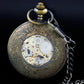 Antique Mechanical Pocket Watch Men Luxury Brand Necklace Pocket & Fob Watches Chain Male Clock PJX1631