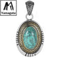 Necklace Pendant Real 925 Sterling Silver Big Natural Turquoise Indian Style Luxury Brand Fine Jewellery Woman Man 2025 Gift P16