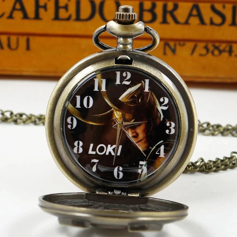 Antique Brass Metal Hollow Carving Quartz Pocket Watch High Quality Neutral Necklace Timing Pendant for Men and Women Gifts