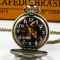 Antique Brass Metal Hollow Carving Quartz Pocket Watch High Quality Neutral Necklace Timing Pendant for Men and Women Gifts