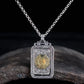 Qiankun Taiba pendant S925 sterling silver rotatable flip personality vintage necklace pendant for men and women