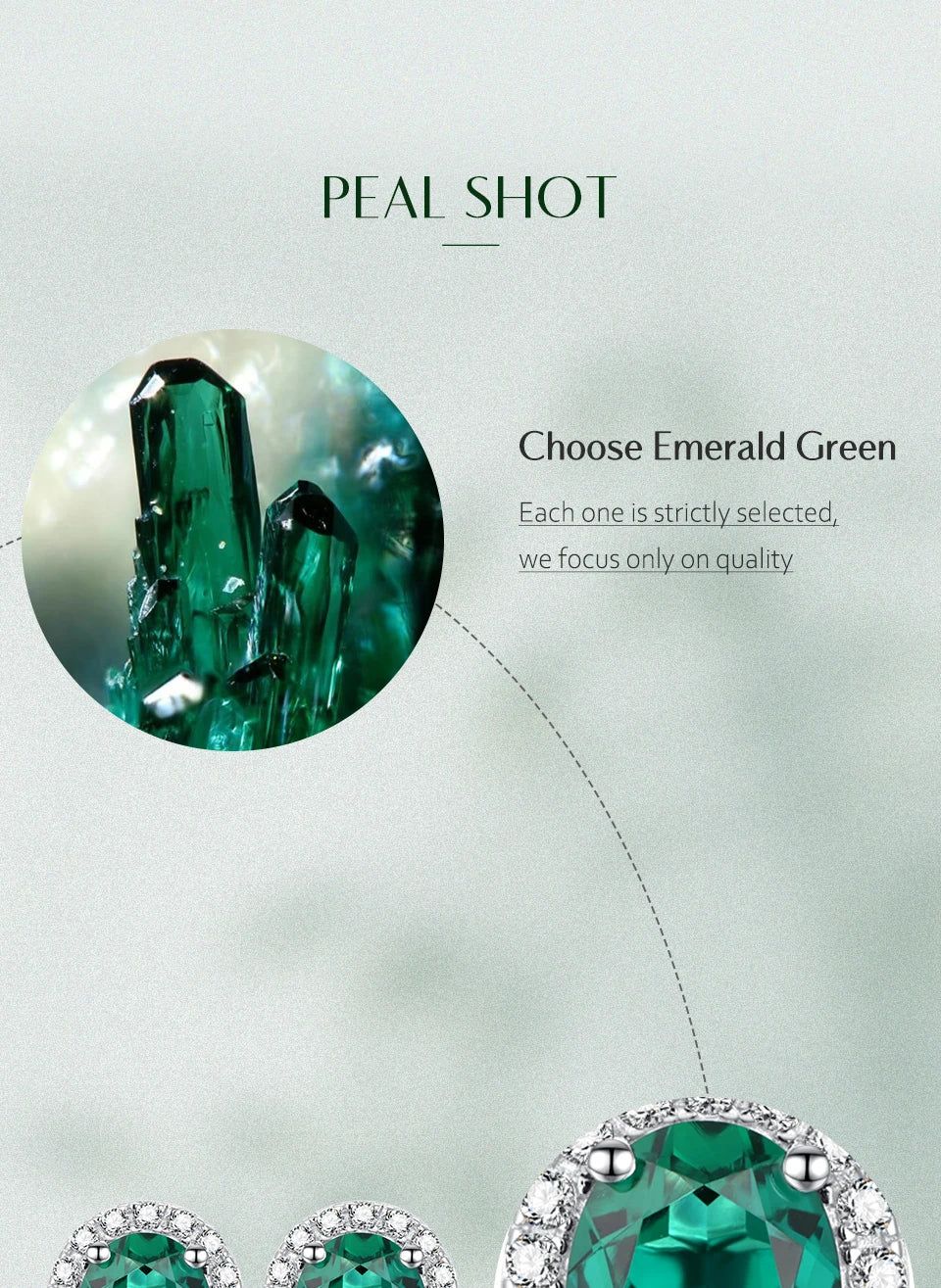 ATTAGEMS Vintage 925 Sterling Silver Lab Grown Moissanite Diamonds Emerald Gemstone Oval Cut Earrings Fine Jewelry Wholesale