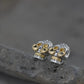 Real S925 Silver Jewelry Retro Thai Fashion Punk Style Long Beard Skull Earrings for Men