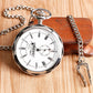 Steampunk Antique Stylish Mechanical Hand Winding Men Pocket Watch Unique Dial Design Open Face Pendant Luxury Pocket Clock Man