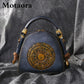 COSMO Luxury Handmade Embossed Women Crossbody Bag 2025 New Retro Genuine Leather Shell Bag Ladies Chinese Style Shoulder Bags
