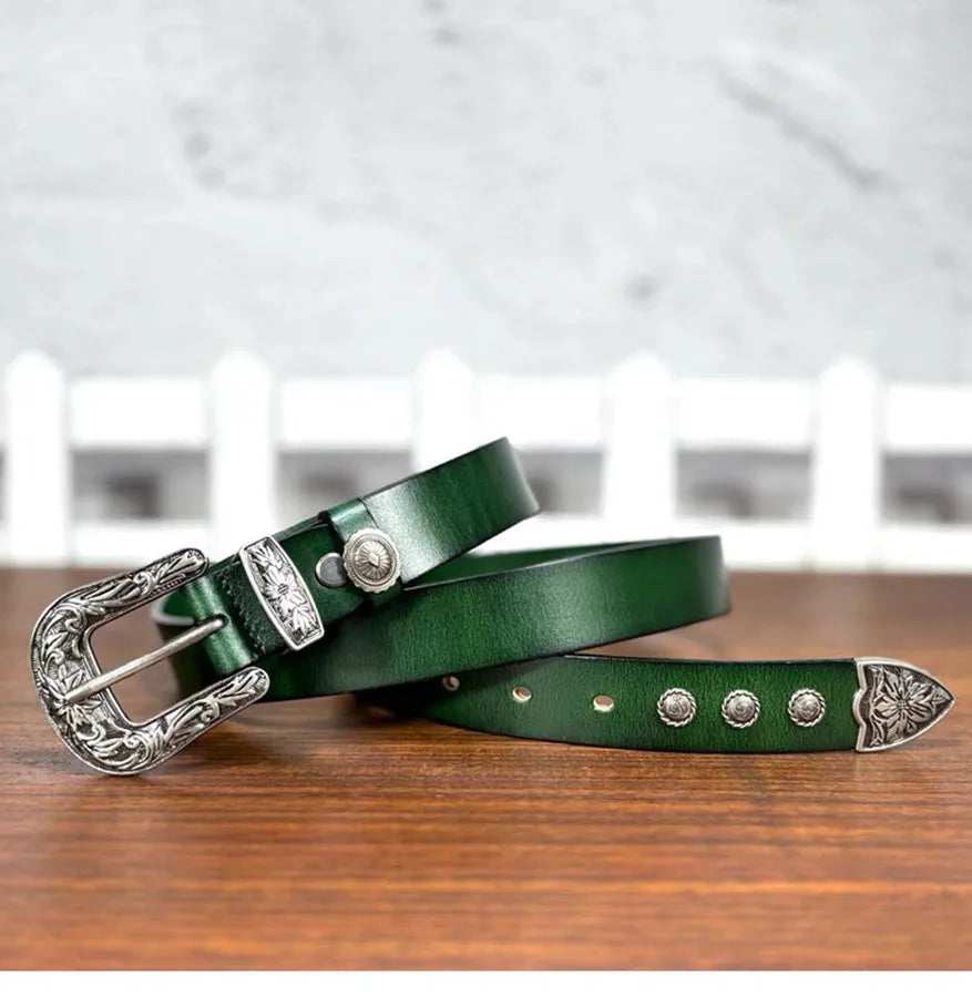 Women Leather Belt Fashion Belt Women Europe and the retro style Belt Female Brand Waistband Vintage belt 2.8cm