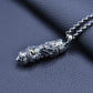 NEW S925  Silver Retro Domineering Shurangama Mantra Tenglong Gawu Box Pendant Men's and Women's Gift