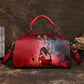 MOTAORA New Retro Leather Women's Shoulder Bag 2025 Trend Ladies Handdrawn Luxury Designer Handbag Women Bags Luxury Handbags