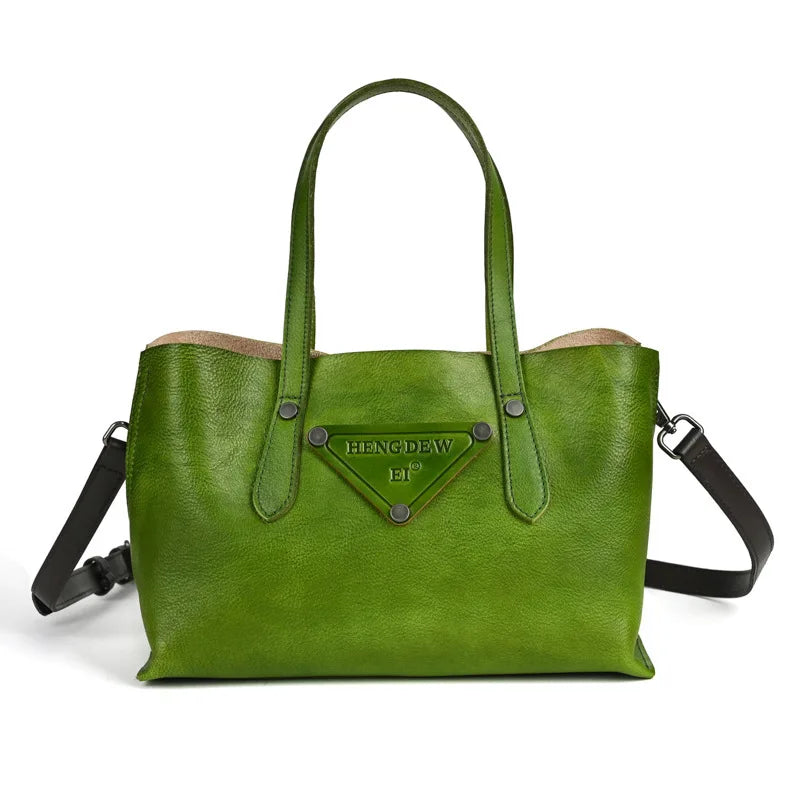 MOTAORA New Genuine Leather Women's Handbag Vintage Cowhide Large Capacity Crossbody Trave Bag Female Solid Shoulder Tote Bags