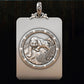 BOCAI S999 Sterling Silver Charms Pendants for Women Men New Fashion Solid Zodiac Tiger Square Punk Jewelry Amulet Wholesale