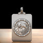 BOCAI S999 Sterling Silver Charms Pendants for Women Men New Fashion Solid Zodiac Tiger Square Punk Jewelry Amulet Wholesale