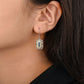 Newshe Solid 925 Sterling Silver K Gold Dangle Drop Earrings for Women Sapphire White AAAAA CZ Vintage Jewelry JE1581