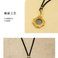 s925Silver Plated Ancient Greek Horn Emperor Ancient Coin Necklace Pendant Replica God King Zeus Heavy Craft Inlaid Mother-of-Pe