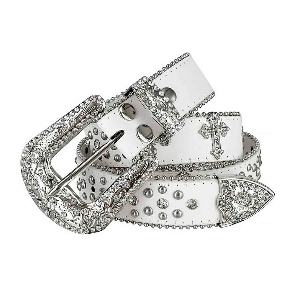 New Unisex Y2K Belt Shine Women Men Plus Size Punk Rhinestone Belt Crystal For Jeans Pants Gift