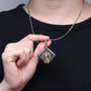 Skeleton Starlight Skull Pendant 925 Silver Fidget Spinner Retro Men's Original Design Silver Jewelry