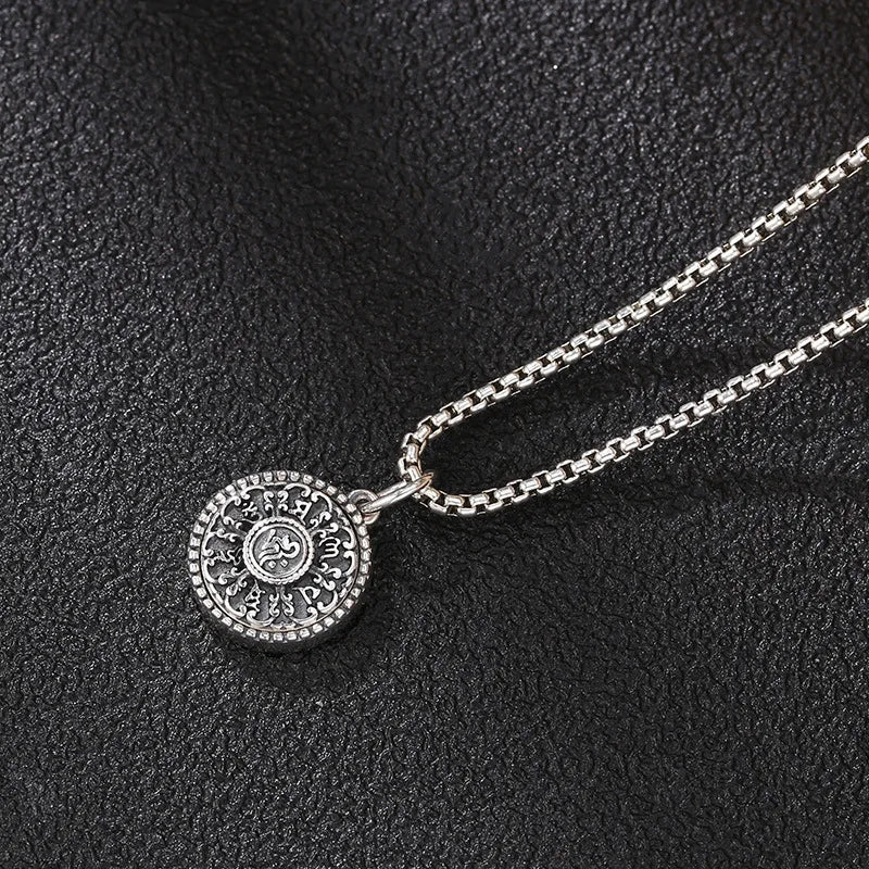 Pendant 100% Sterling Silver 925 Mantra Luxury Fine Jewellery Woman Man 2025 Trend Vintage Necklace Pendant Genuine Goods P17