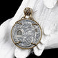 Necklace Pendant 925 Sterling Silver Holy Grail Wandering Coin Knight Sword Drawing Mechanism Women Man Luxury Jewelry 2025 P46