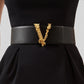 2025 New Wide 7CM Luxury Brand Famous Designer Fashion Reversible Women Belt Ladies Girdle New Leather Belt for womendress